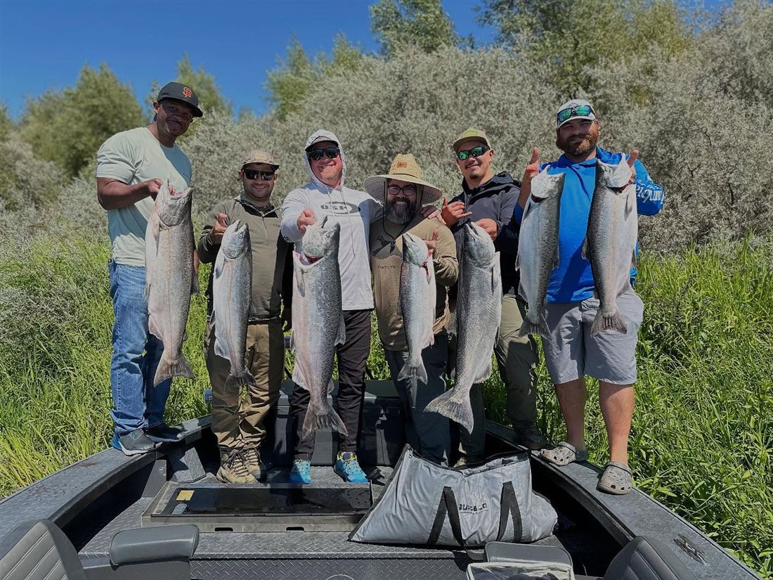 Guided trip clients holding a crew limit of King salmon